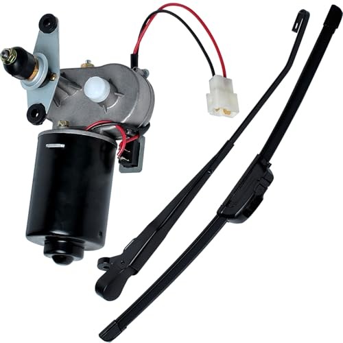 UTV Windshield Wiper Motor Kit 12V Compatible with 14&Prime; Arm + 16&Prime; Wiper Blade