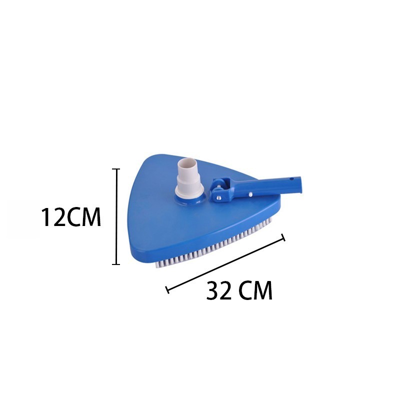 Triangular Pool Vacuum Head Plastic Weighted for Vinyl Liner and Inground Pools