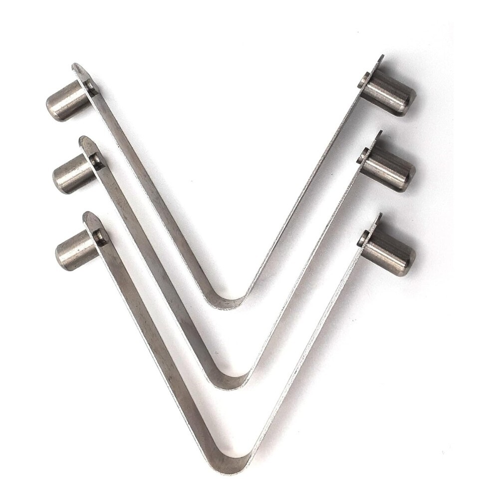 Universal Stainless Steel V-Clip for Pool and Spa Nets, Brushes or Poles