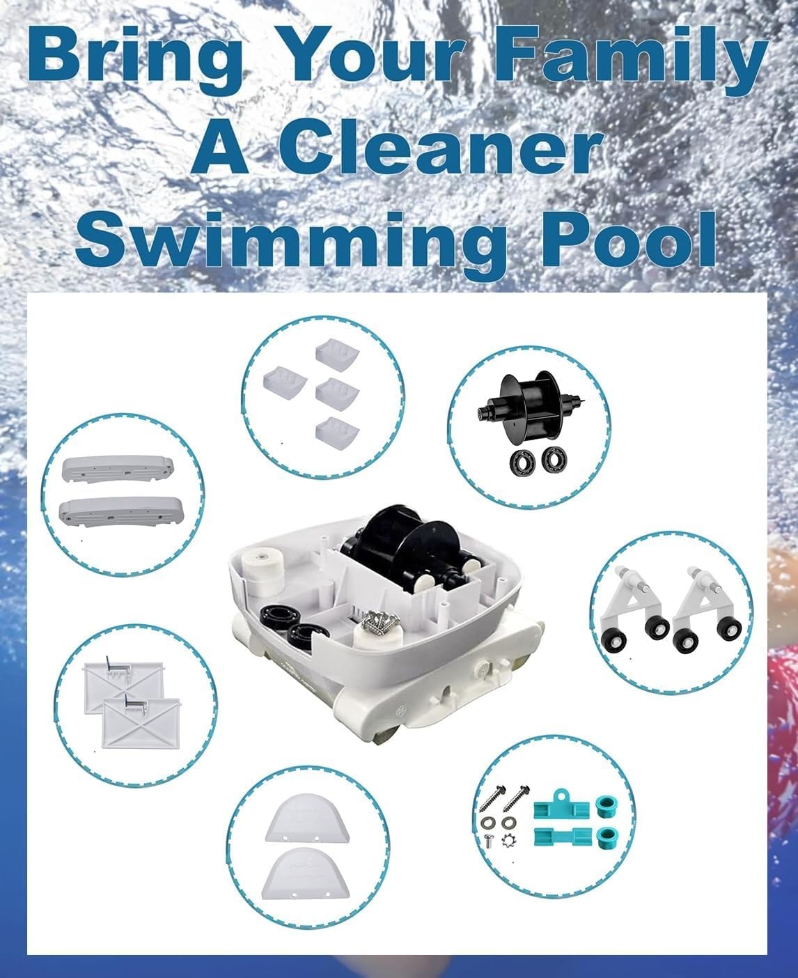 AXV417WHP Pool Cleaner Pod Swing Kit and AXV621DAT A-Frame/Turbine 25 Pack