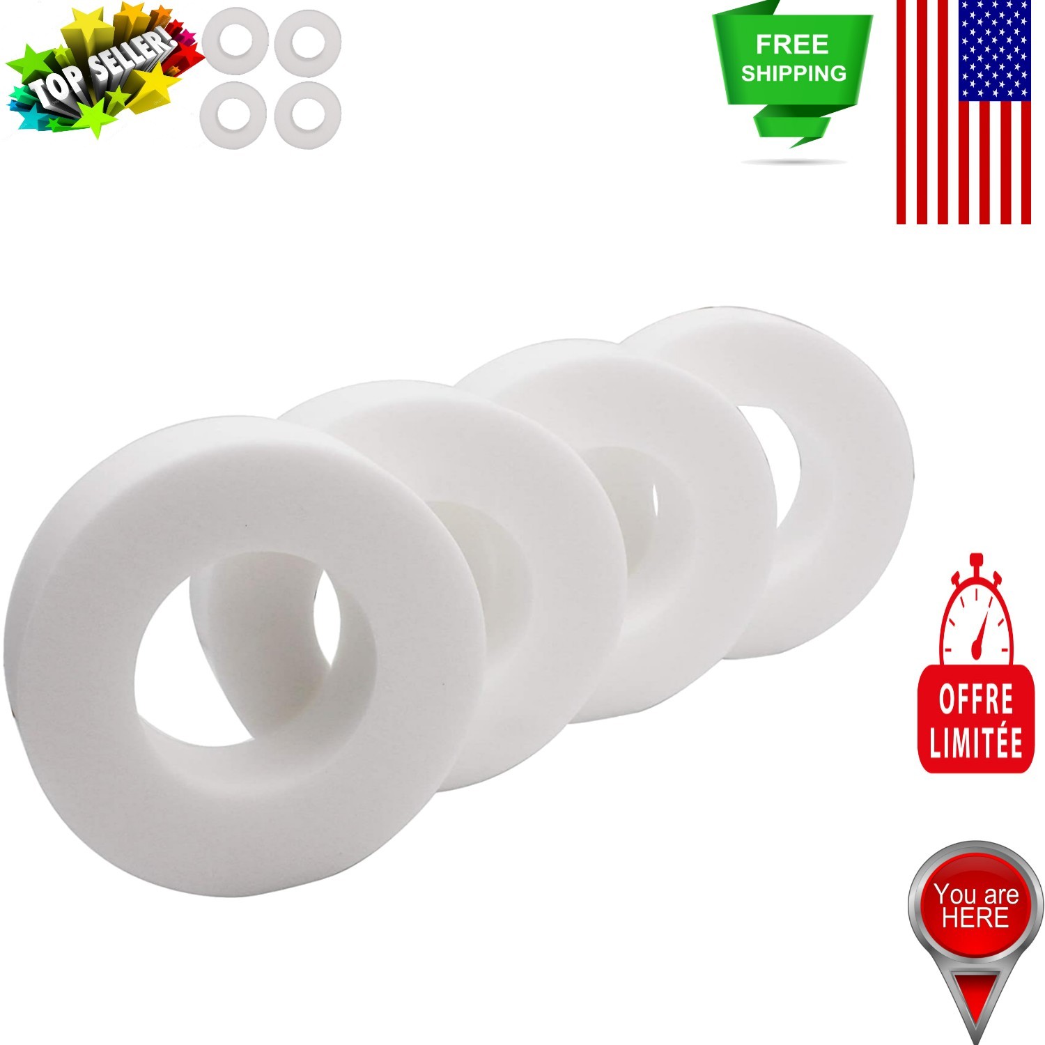 Upgrade Your Dolphin Pool Cleaner with 4 Replacement Climbing Rings 6101611-R4