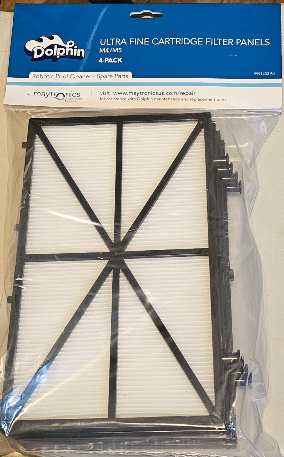 4PC For Dolphin Replacement Filter Panels Part Number 9991432-R4