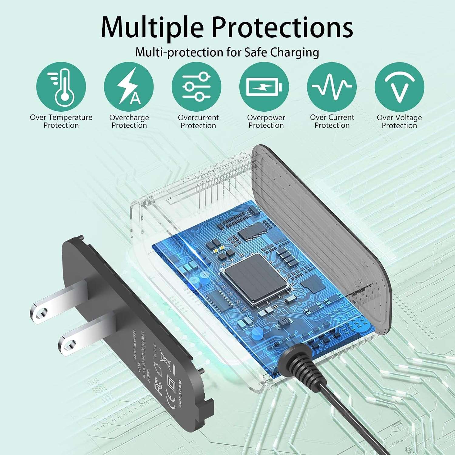 12.6V Charger for Wybot Osprey Robotic Pool Cleaner Swimming Pool Vacuum Power