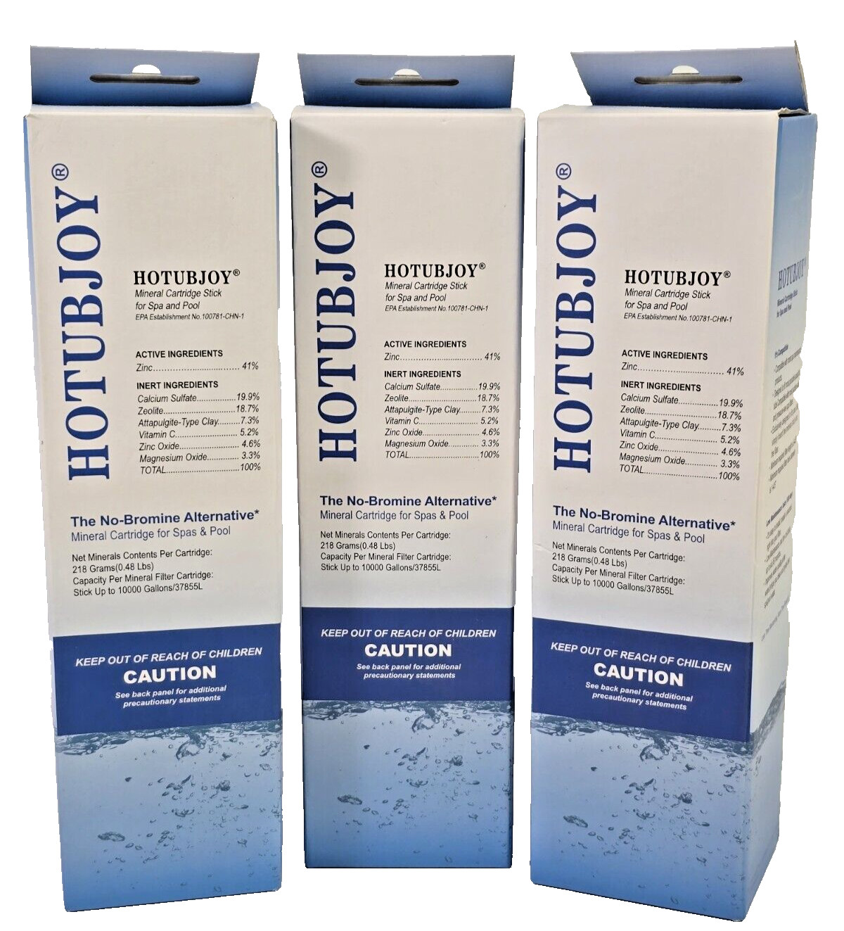 HOTUBJOY Mineral Cartridge Stick for Spa & Pool 3-Pack