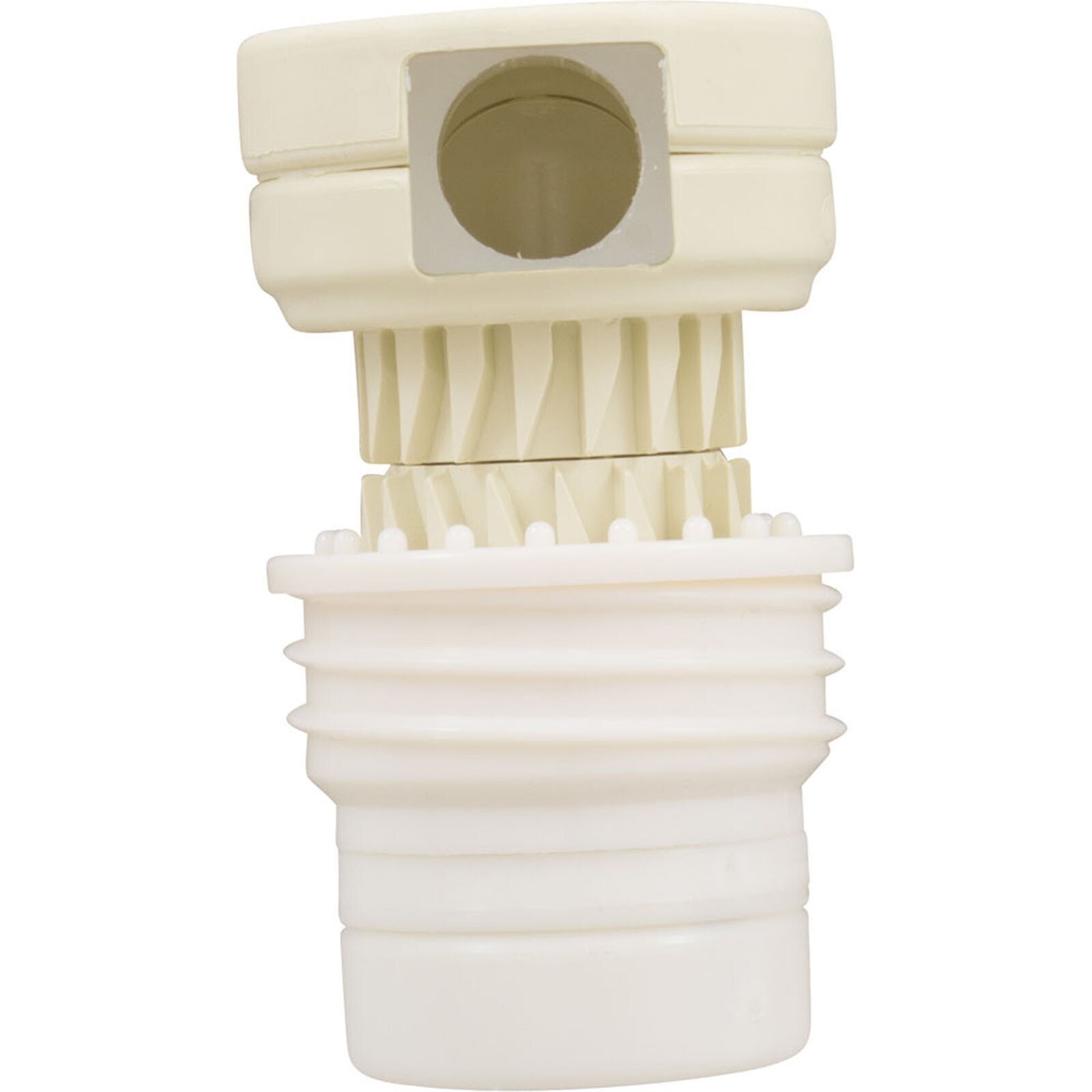 4-9-405 Zodiac High Flow Threaded Cleaning Head, Light Cream