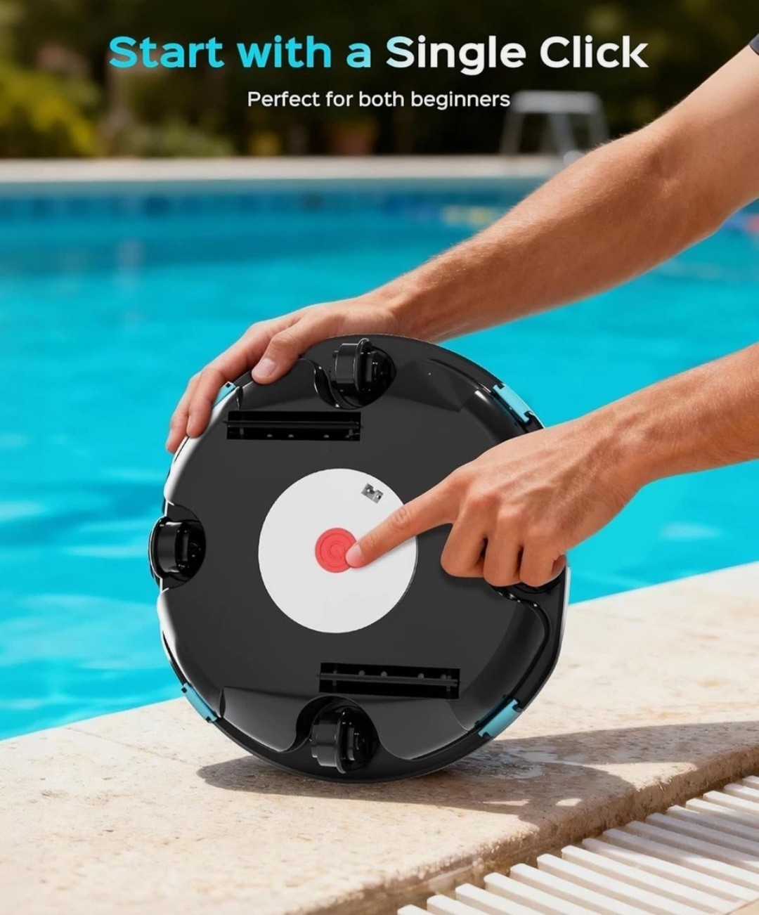 2026 Upgrade Cordless Robotic Pool Cleaner, Lasts 80 Min, Automatic Vacuum fo…