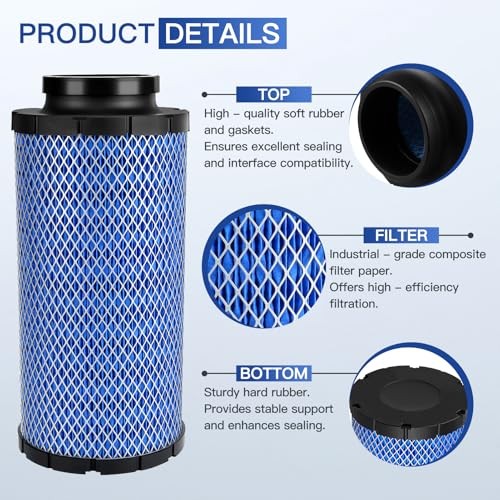 2Pcs 1241084 2882234 Air Filter for Polaris RZR 1000 XP XP4 Turbo S R Pro XP