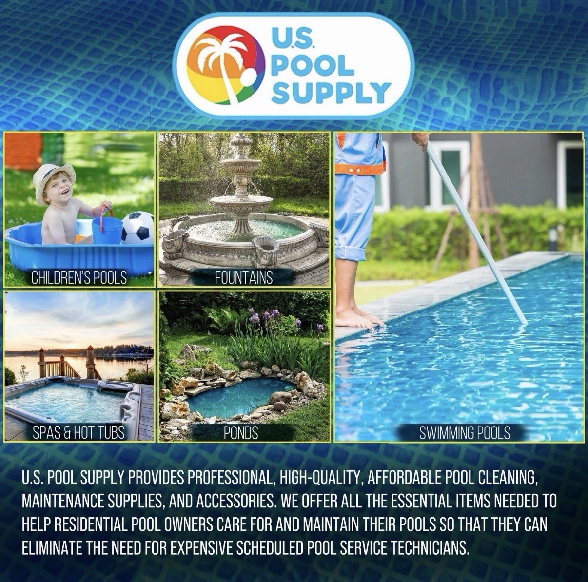 Manual Pool Vacuum Head for Inground Pools, Extra-Wide, Weighted – 1.5&Prime; Hose
