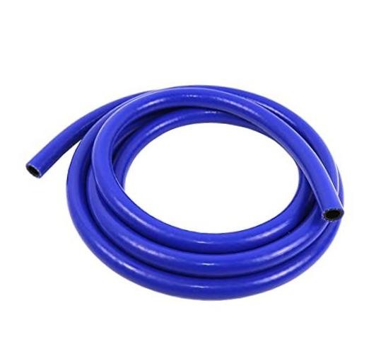 Universal 10ft 1-Ply Reinforced High Temperature Silicone Vacuum Hose 13mm Blue