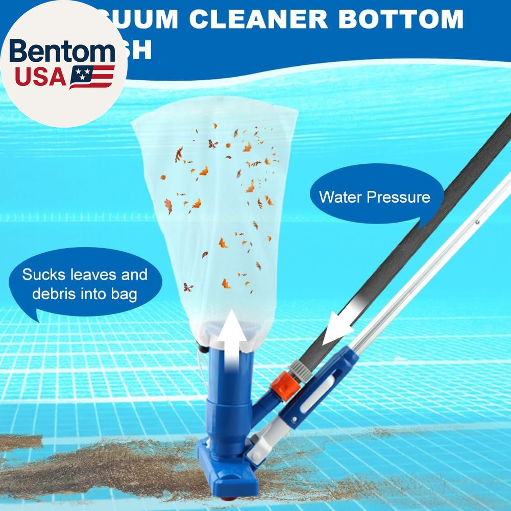 Swimming Pool Cleaning Kit Includingspa Jet Vacuum Cleaner,Aluminum Frame Skimme