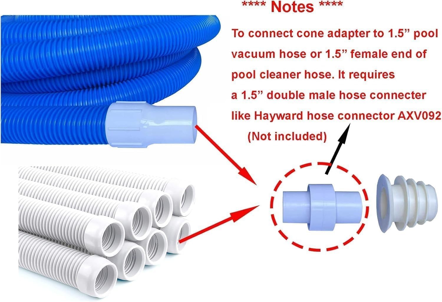 High-Quality 1.5&Prime; Pool Cleaner Connector – Essential for Efficient Maintenance