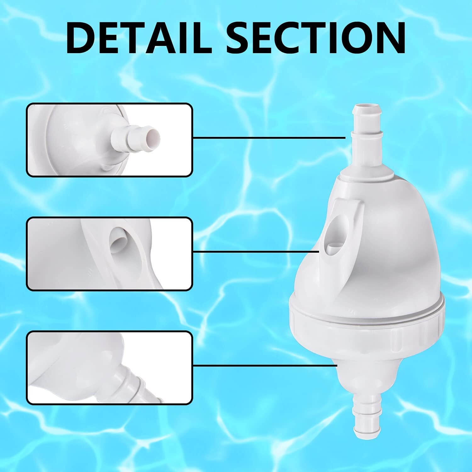 G52 Upgraded Backup Valve Replace Kit for Pool Cleaner Parts 180 280 380