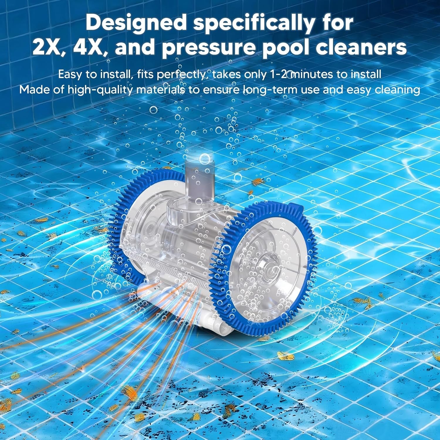 2-Pack Blue Tire Kit for Haywood & Hayward Pool Cleaners – Easy Install