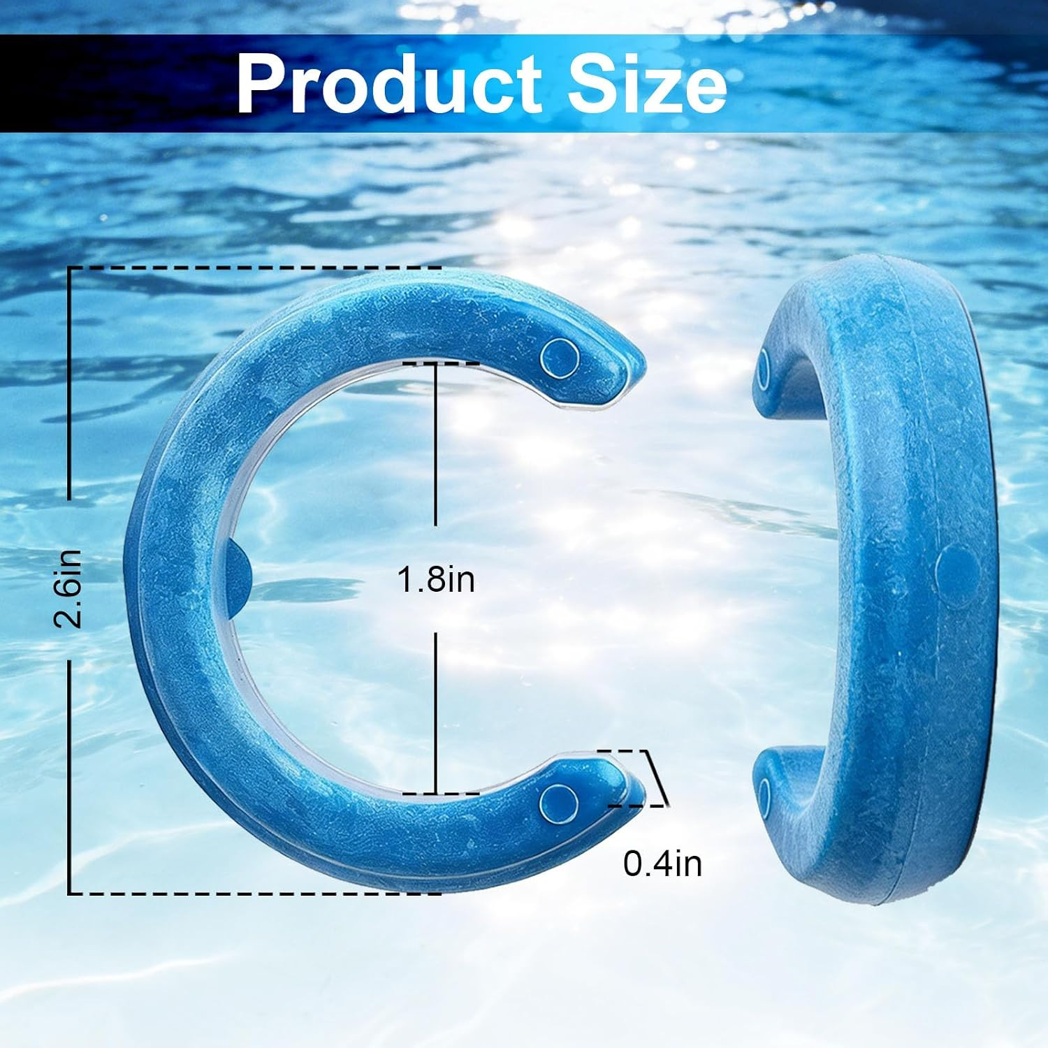 Pool Cleaner Hose Weights, 8 Pack, Blue, Compatible with Baracuda W83247