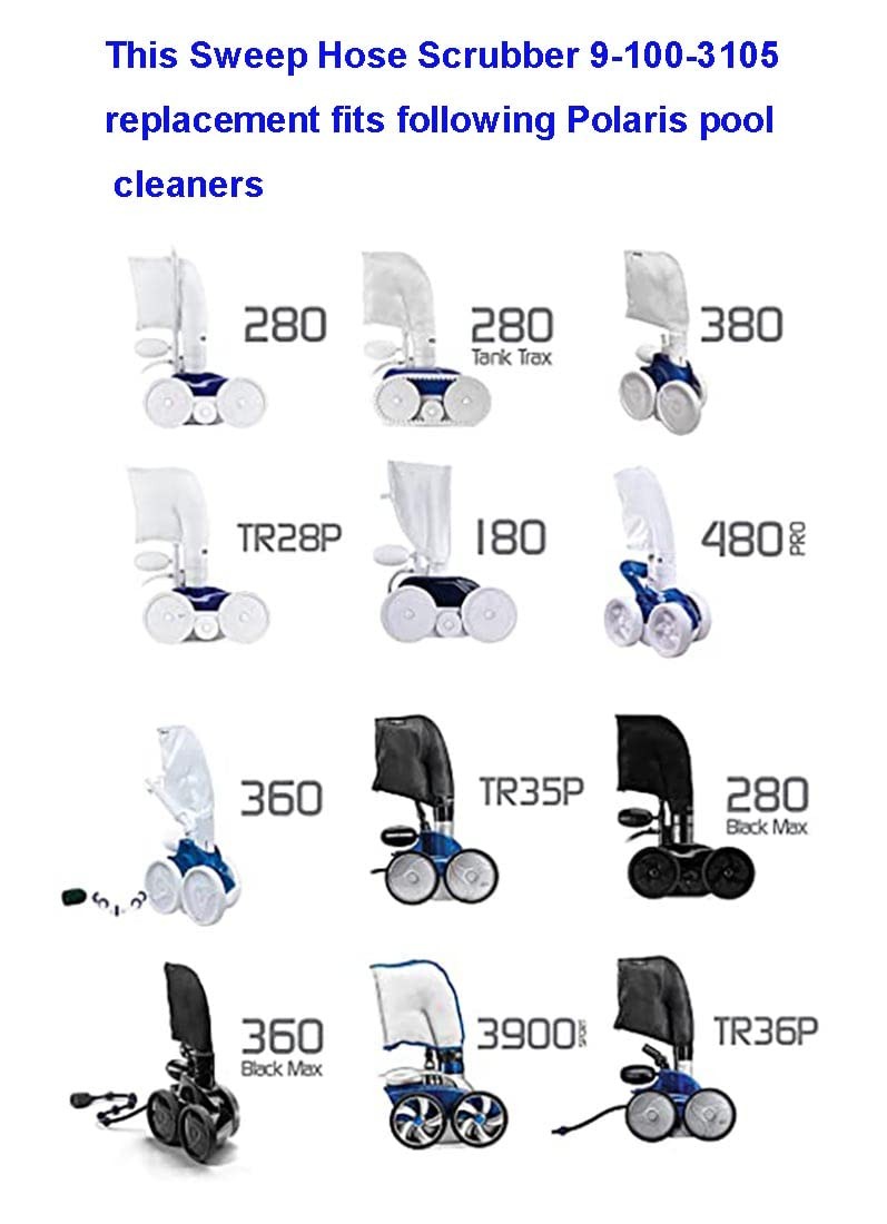 Pool Cleaner Sweep Hose Scrubbers 12 Pack For Zodiac Polaris 180 280 360 380