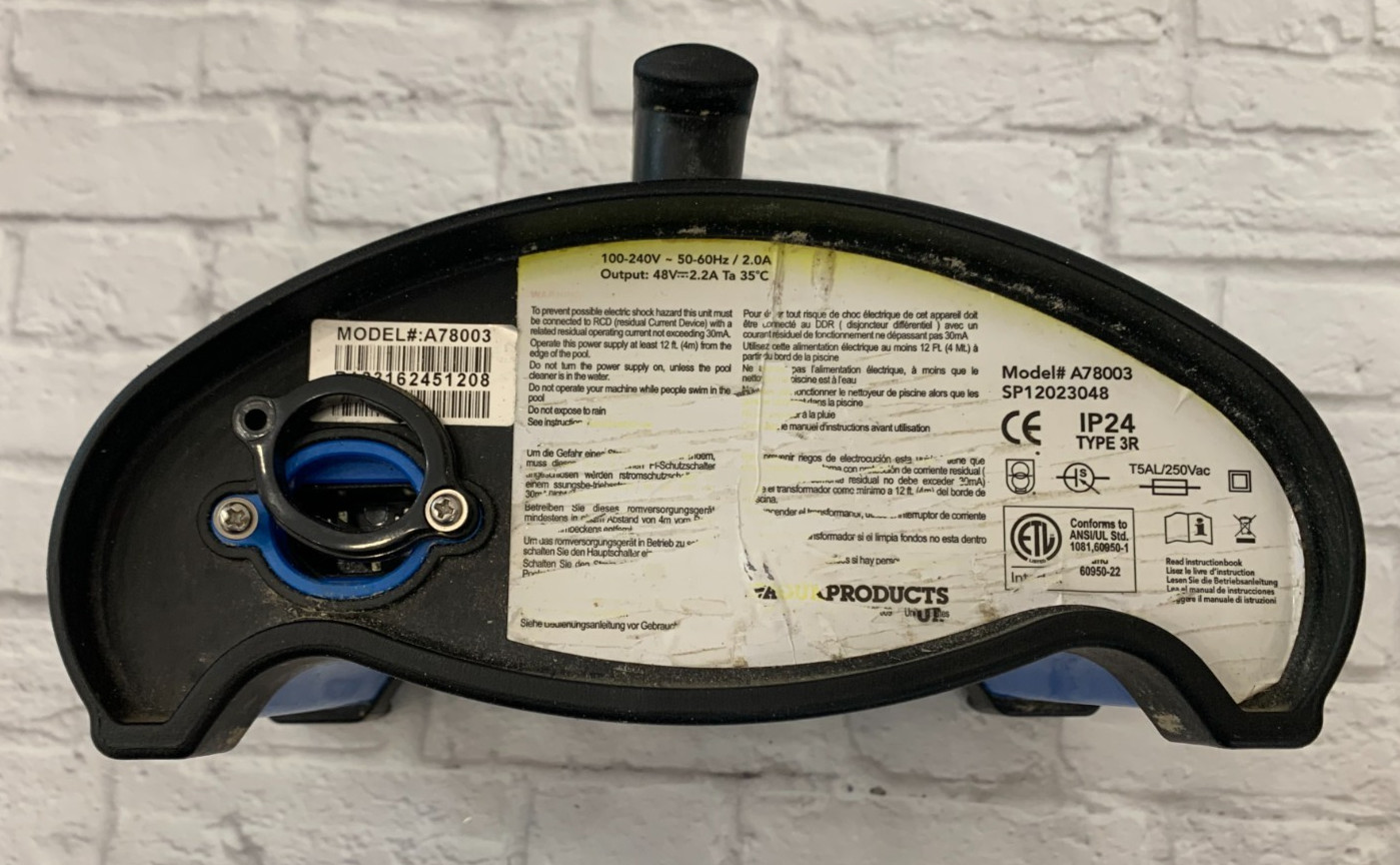 Aqua Products robotic pool cleaner power unit, model A78003.