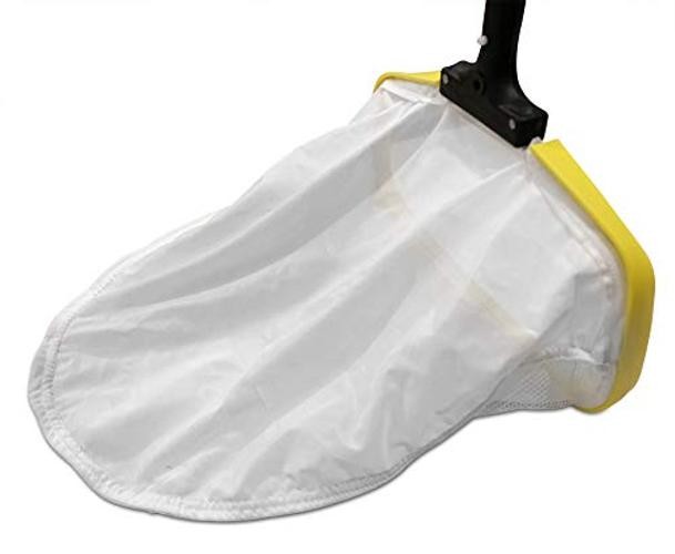 Pool Net – 14&Prime; Round, Yellow, Plastic, Polycarbonate Handle, Compact, Durable