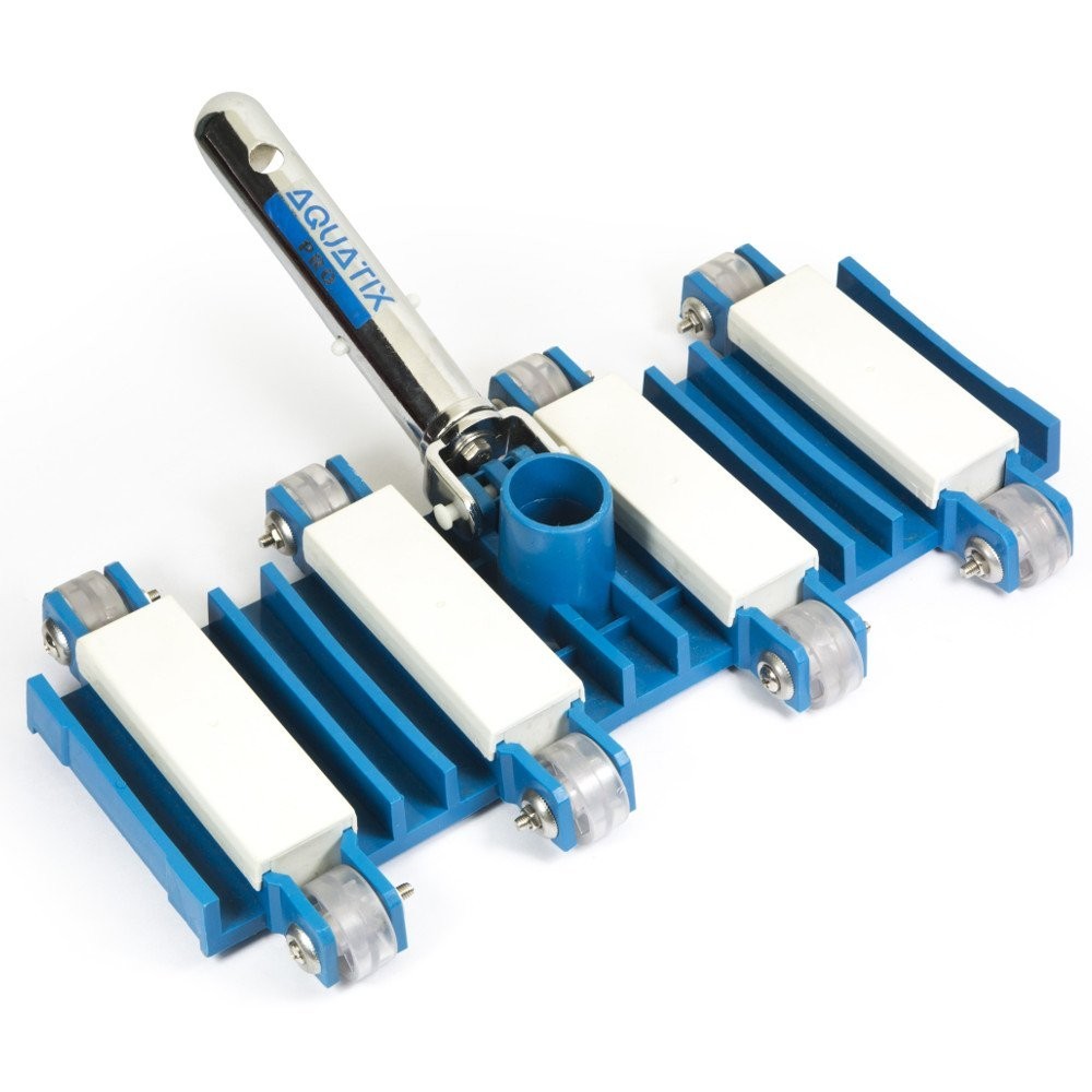 14&Prime; Heavy Duty Pool Vacuum Head with Wheels, Aluminum Handle, Swivel & Weighted