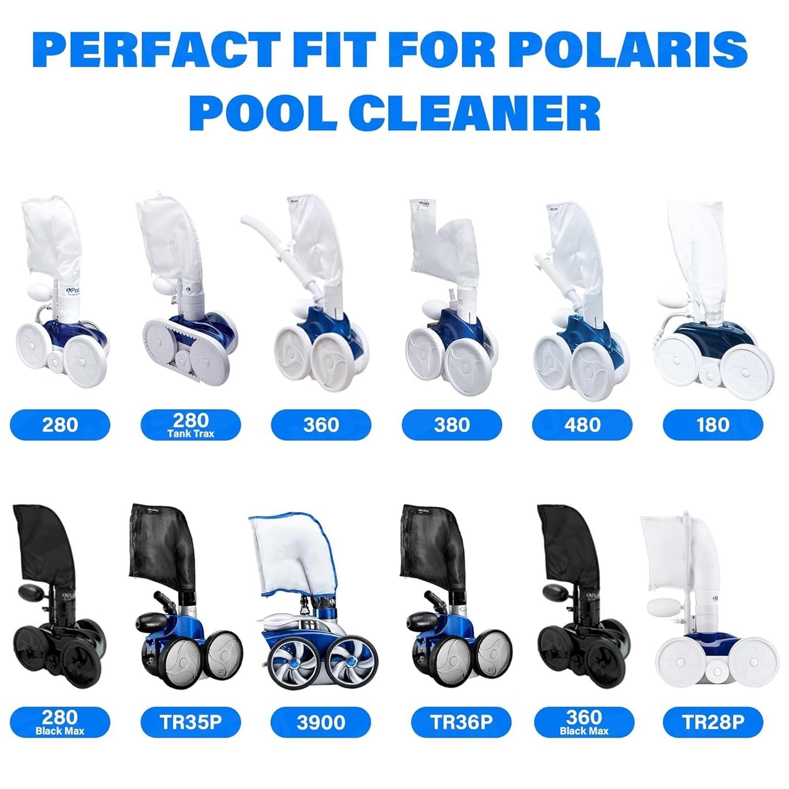 for Polaris Pool Cleaner Parts,Tail Sweep with Scrubber Part Fit for Polaris …