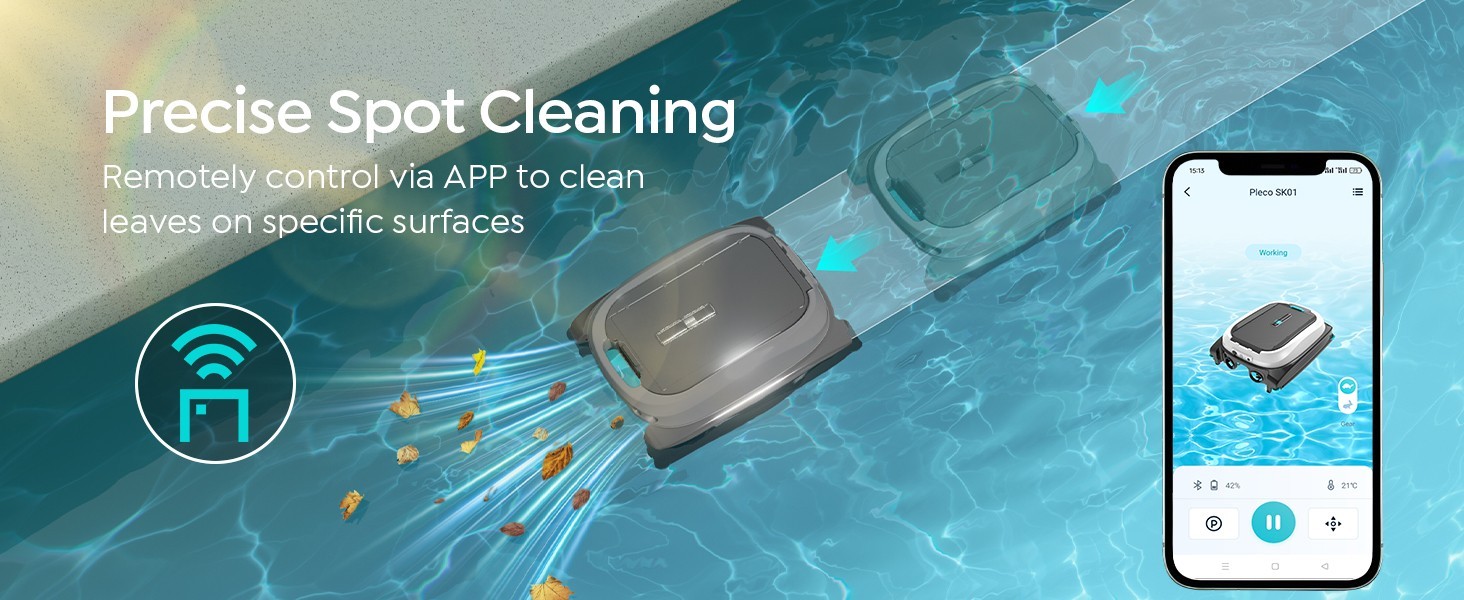 Solar Powered Robotic Pool Surface Skimmer, APP Control, (2026) TALOSBO SK01