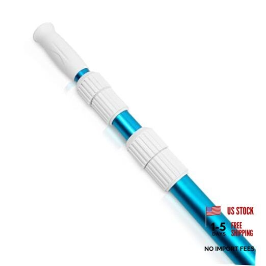 Premium 15 Foot Telescopic Swimming Pool Pole, Adjustable 3 Piece 15FT