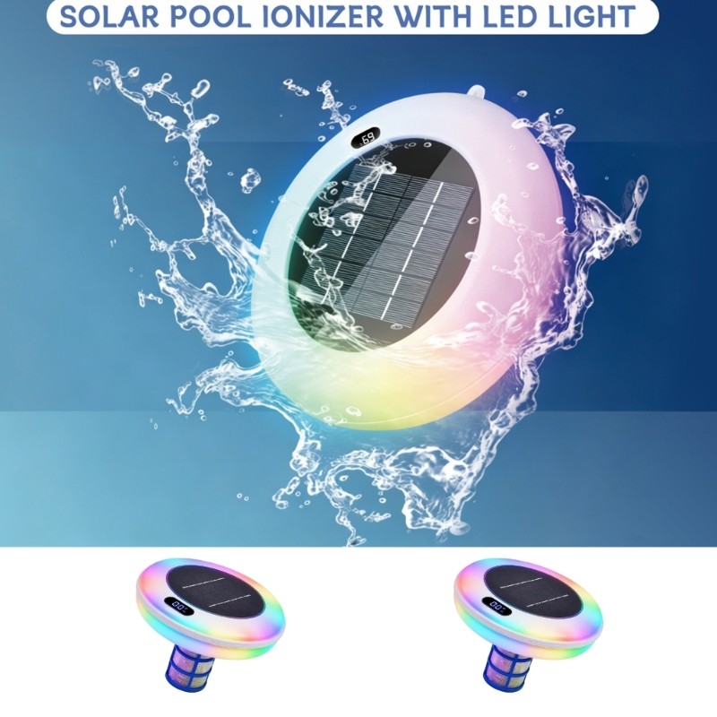 Solar Pool Ionizer for Above Ground and Inground Home Pools Use