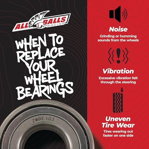 New Rear Racing Wheel Bearing Kit 25-1752 Compatible With/Replacement For Can