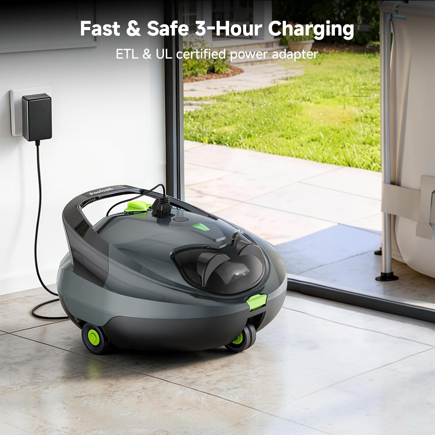 PF1 Cordless Pool Vacuum Cleaner Robot for Daily Pool Maintenance, Floor Only Cl