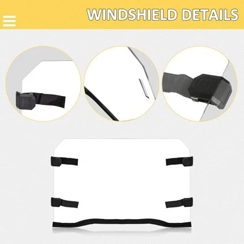 Full Windshield Compatible with Polaris 2014-2018 RZR XP 1000, XP Turbo 2015