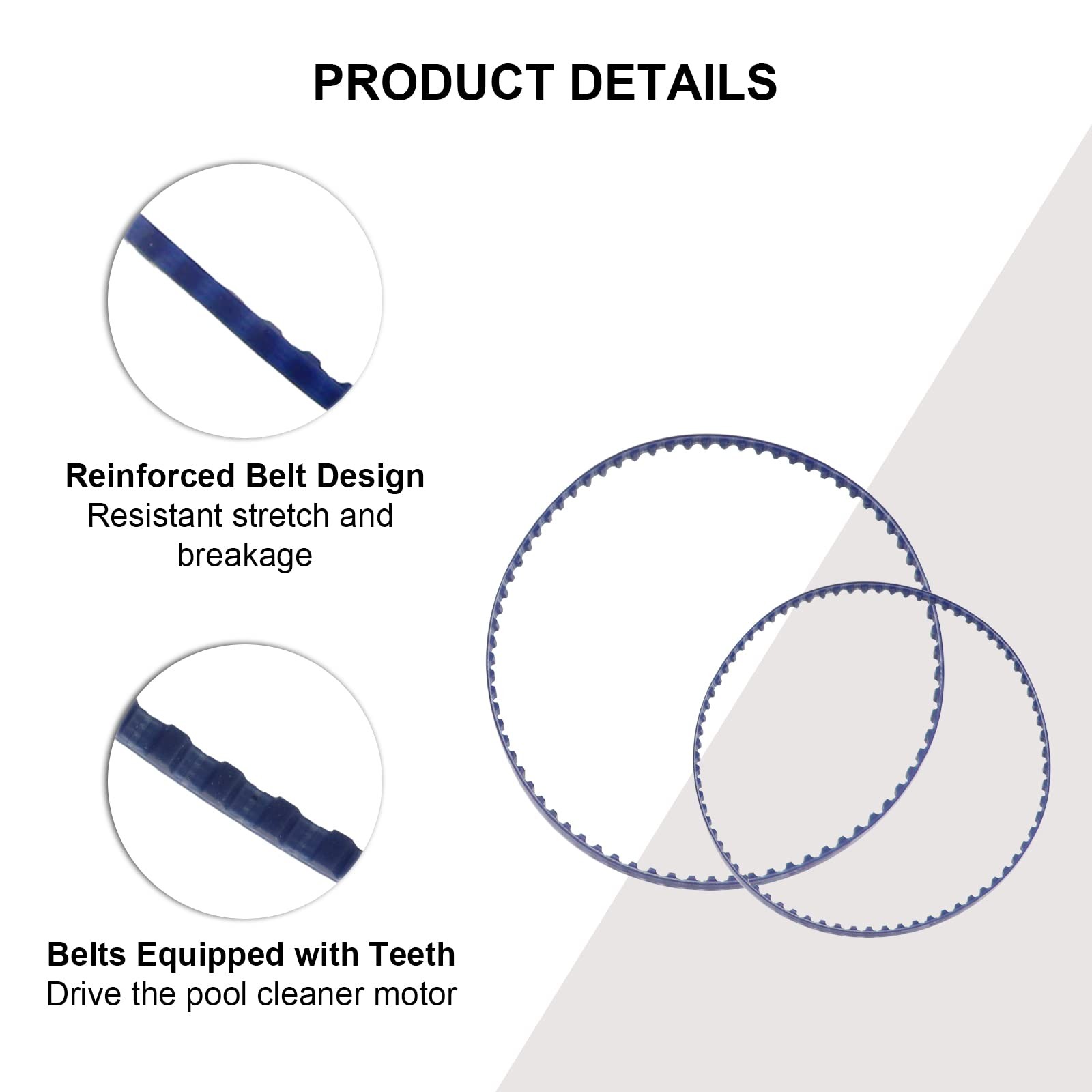 Mifyca 360/380 Pool Cleaner Belts Replacement Kit 9-100-1017 Small and Blue