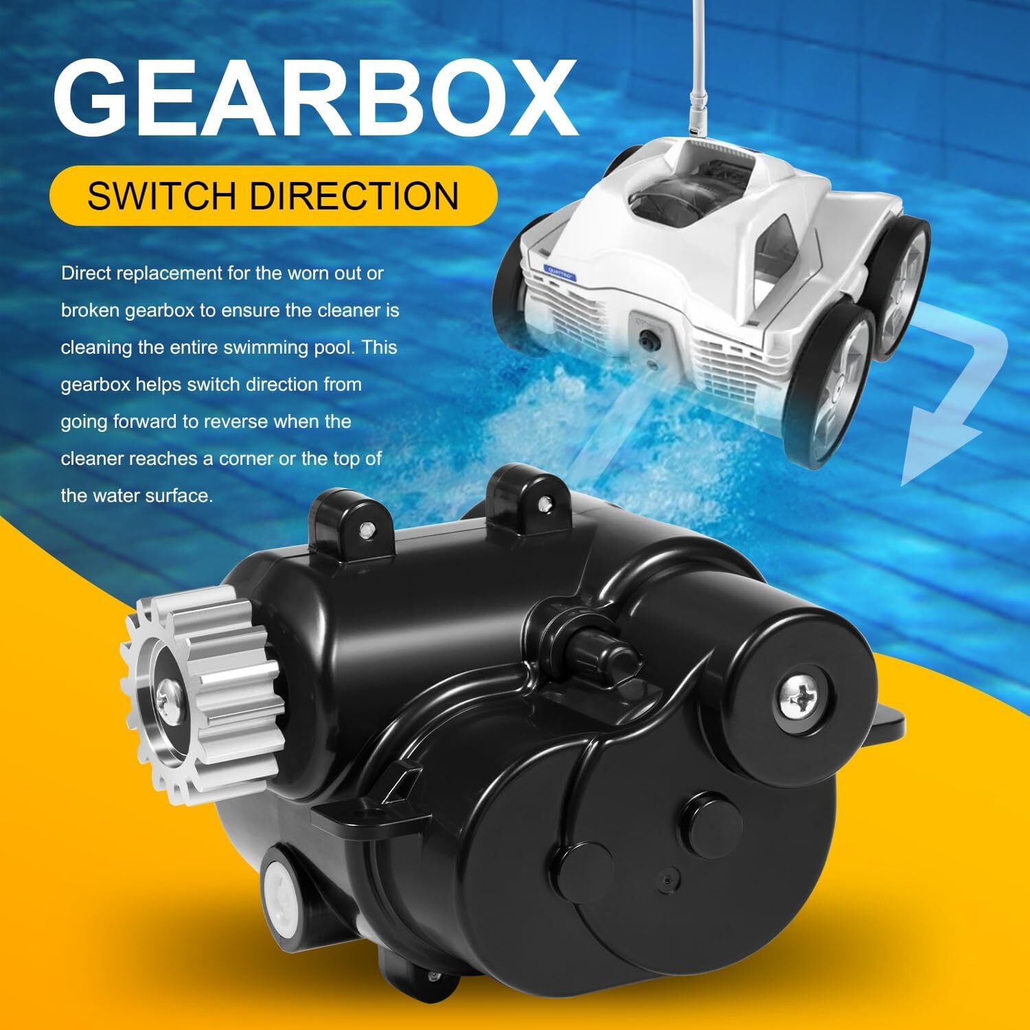 R0837300 Gearbox Assembly Fits For Zodiac Polaris Quattro P40/Sport Pool Cleaner