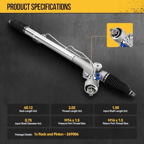 Power Steering Rack and Pinion Replacement for Passat 99 02-04 1.8T/98 26-9006
