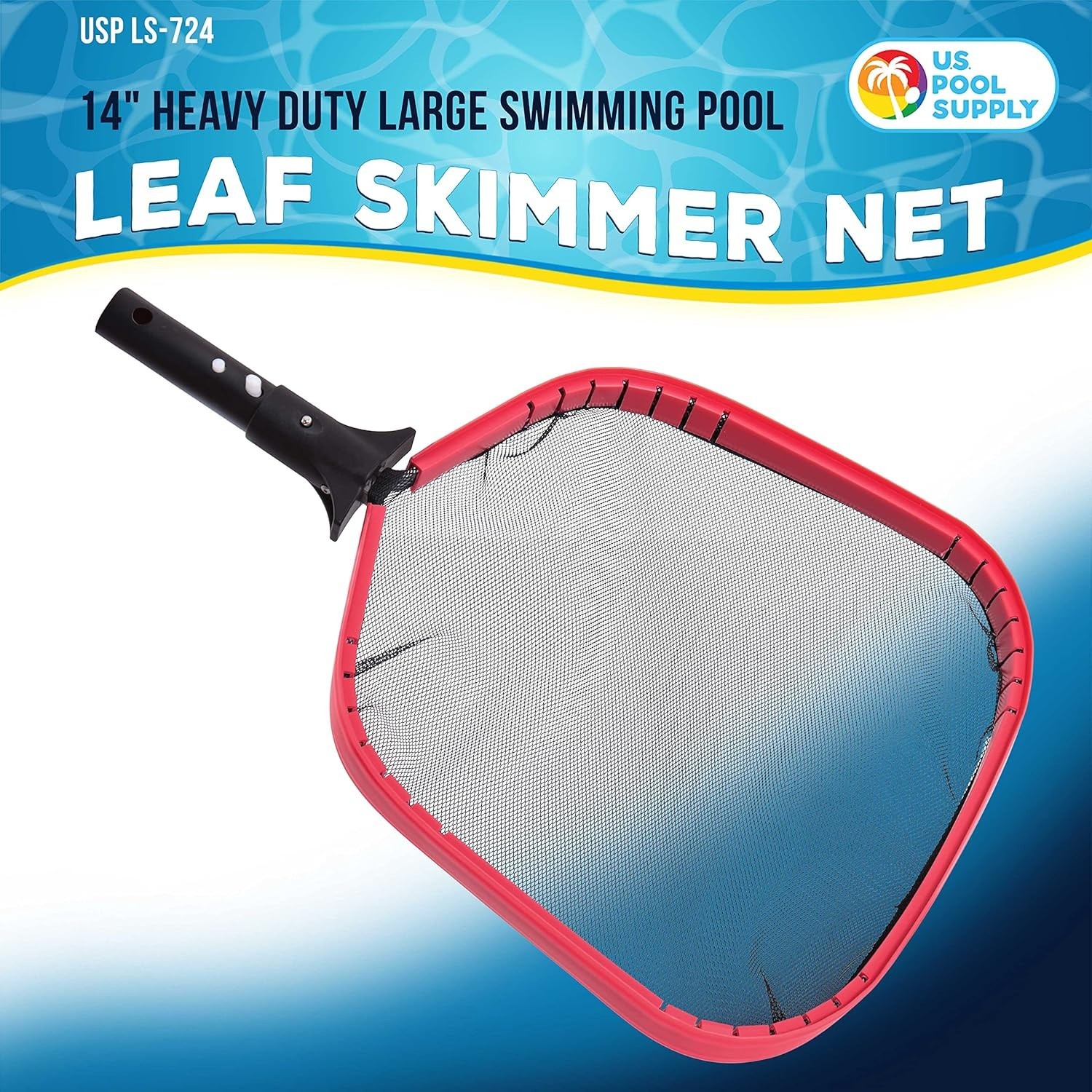 Deluxe Heavy-Duty Pool Skimmer Net – 14&Prime; x 20&Prime; Aluminum Frame for All Pools