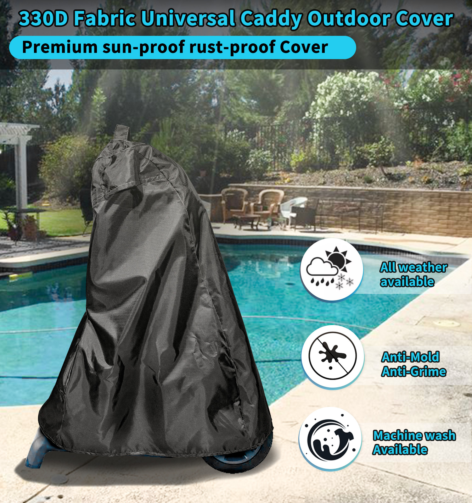 9991794-R1 Replace for Maytronics Caddy Cover Fit for Dolphin Pool Caddy