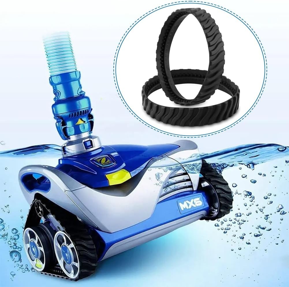 2 Pool Cleaner Tire Track For Zodiac MX8 MX6 Heavy Duty Rubber Exact Wheel Belts