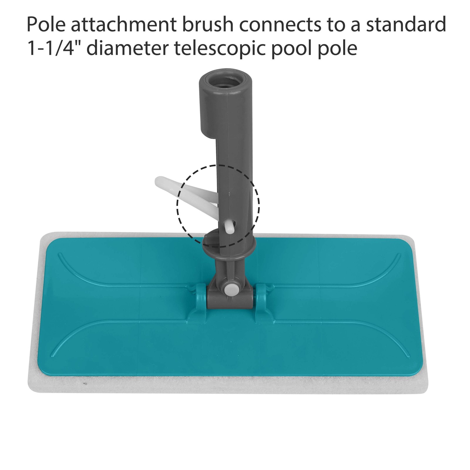 10 Inch Ergonomic Swivel Handle Foam Pool & Spa Cleaning Brush