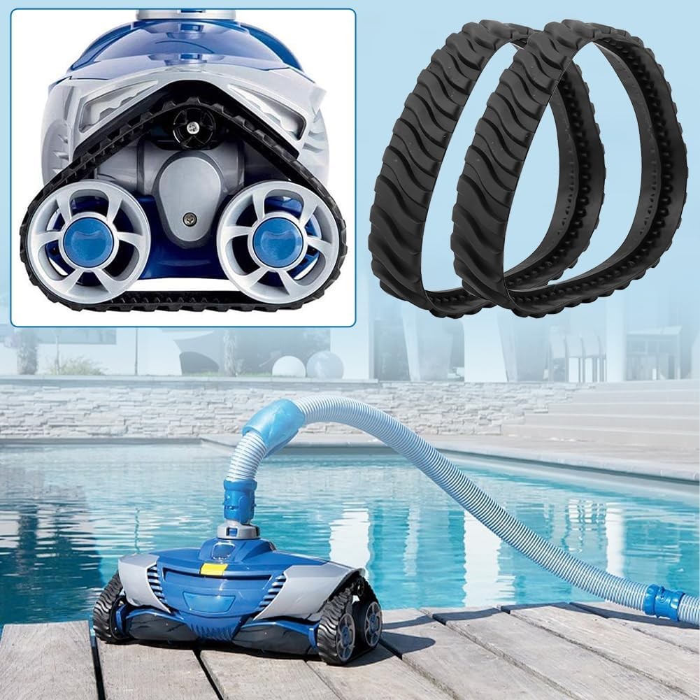 2 Pool Cleaner Tire Track For Zodiac MX8 MX6 Heavy Duty Rubber Exact Wheel Belts