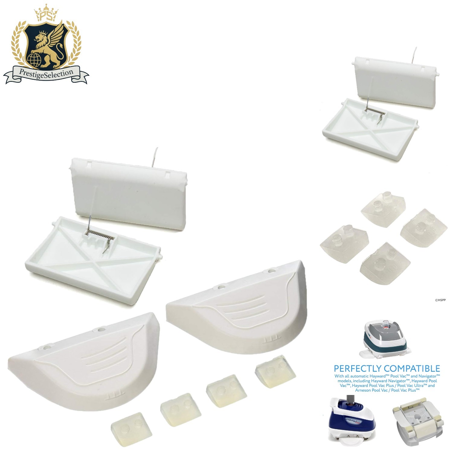 Ergonomic Pool Cleaner Repair Kit for Hayward – Flaps, Wings & Shoes Included