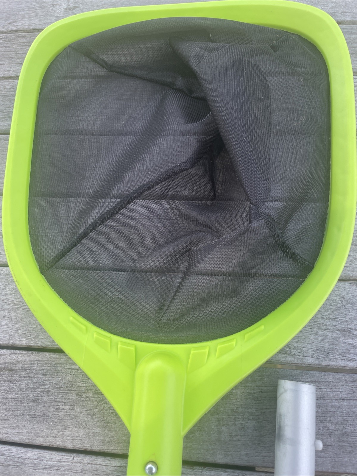 Pool Leaf Skimmer, 60 Inches Long Handle Net,, green & Black Pool Bottom Broom
