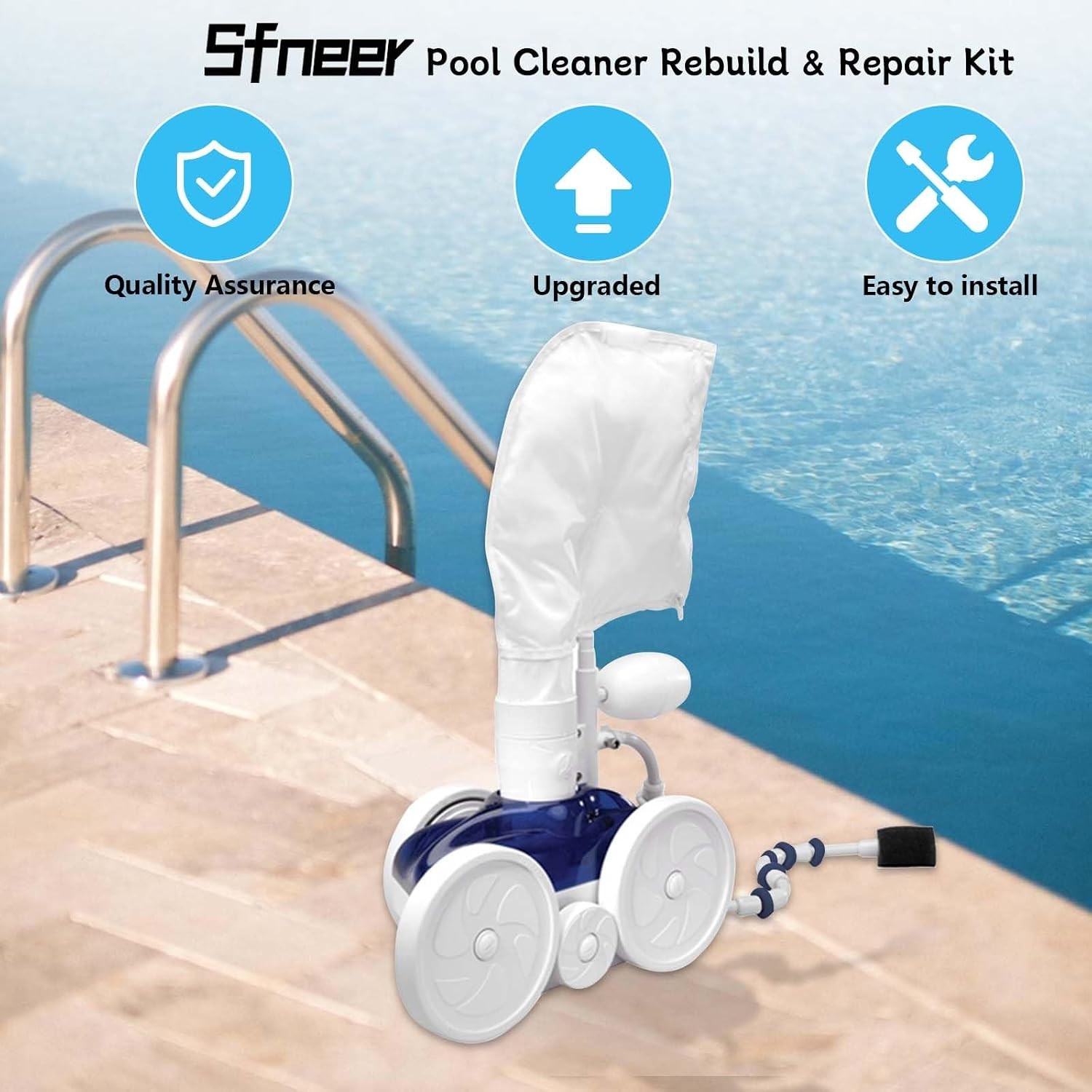 Upgraded Pool Cleaner Rebuild Repair Kit – Replacement for Polaris Zodiac Automa