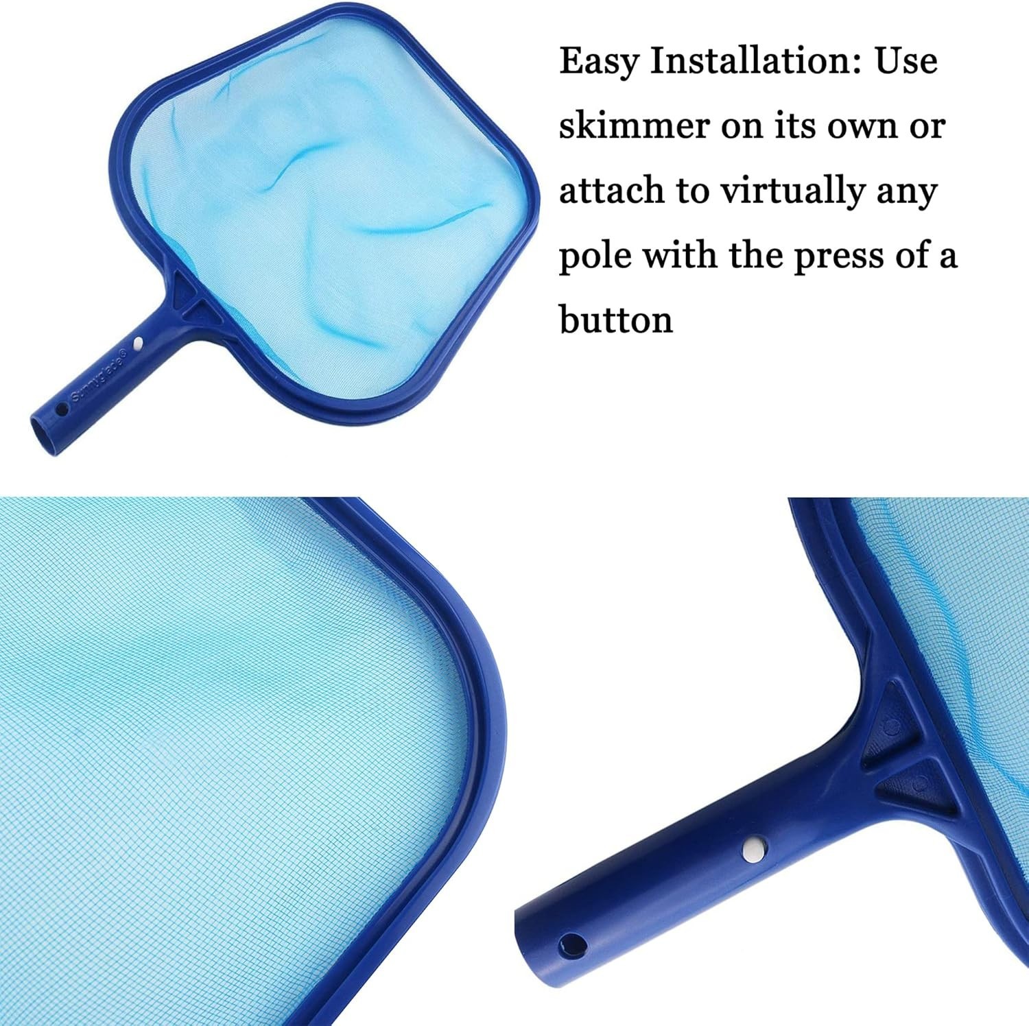17.5×11.8in Pool Leaf Skimmer – Durable Fine Mesh for Easy Debris Collection