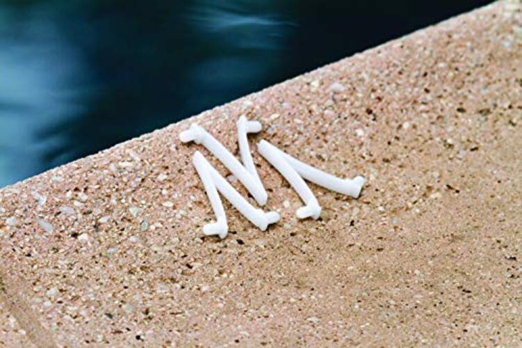 37650 Swimming Pool Maintenance Adapter Spring V Clips for Pool Poles Medium