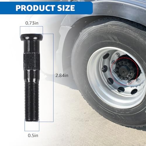 Replacement for Dexter 5200, 6000 7000, lb 7-262 Trailer Press-in Wheel Studs