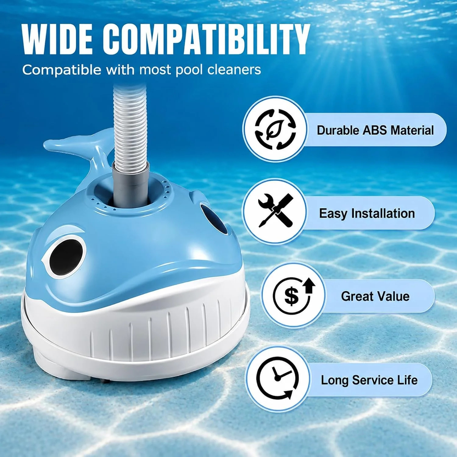 AXV417WHP Pool Cleaner Kit Compatible with Hayward Navigator Pool Vac Ultra Pool
