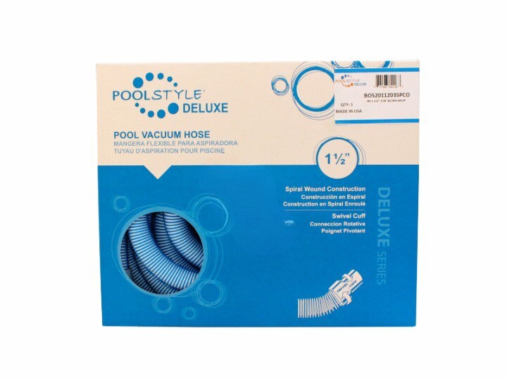 1.5&Prime;x25&prime; DELUXE SERIES VAC HOSE W/ SWIVEL CUFF PS780 (POOLSTYLE- BO520112025PCO)