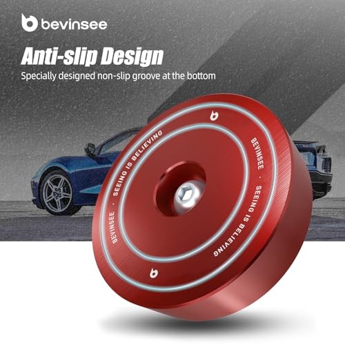 4pcs Lifting Jack Pads Pucks Compatible with Corvette C5 C6 C7 GS Z06 ZR1 Red