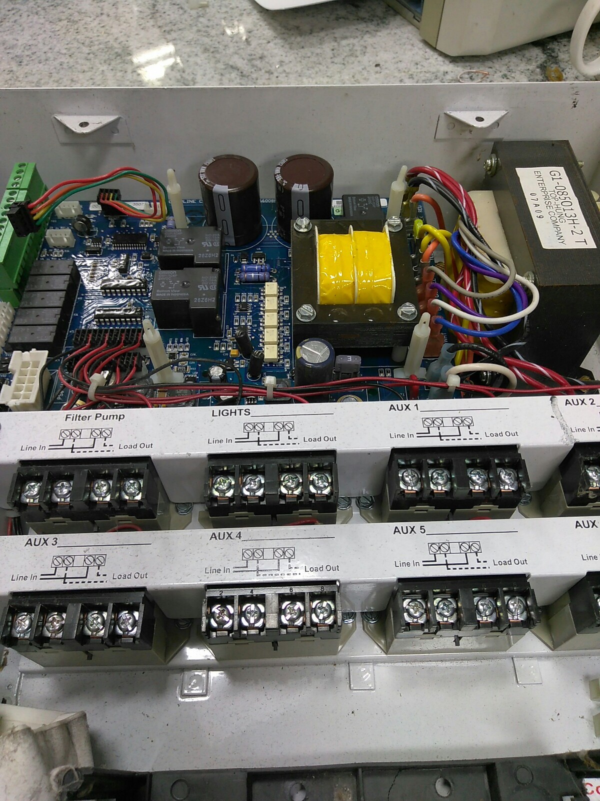 GOLDLINE Aqua LOGIC Automation CHLO RINATION AQL-PS-8 POOL Control Board (B6E