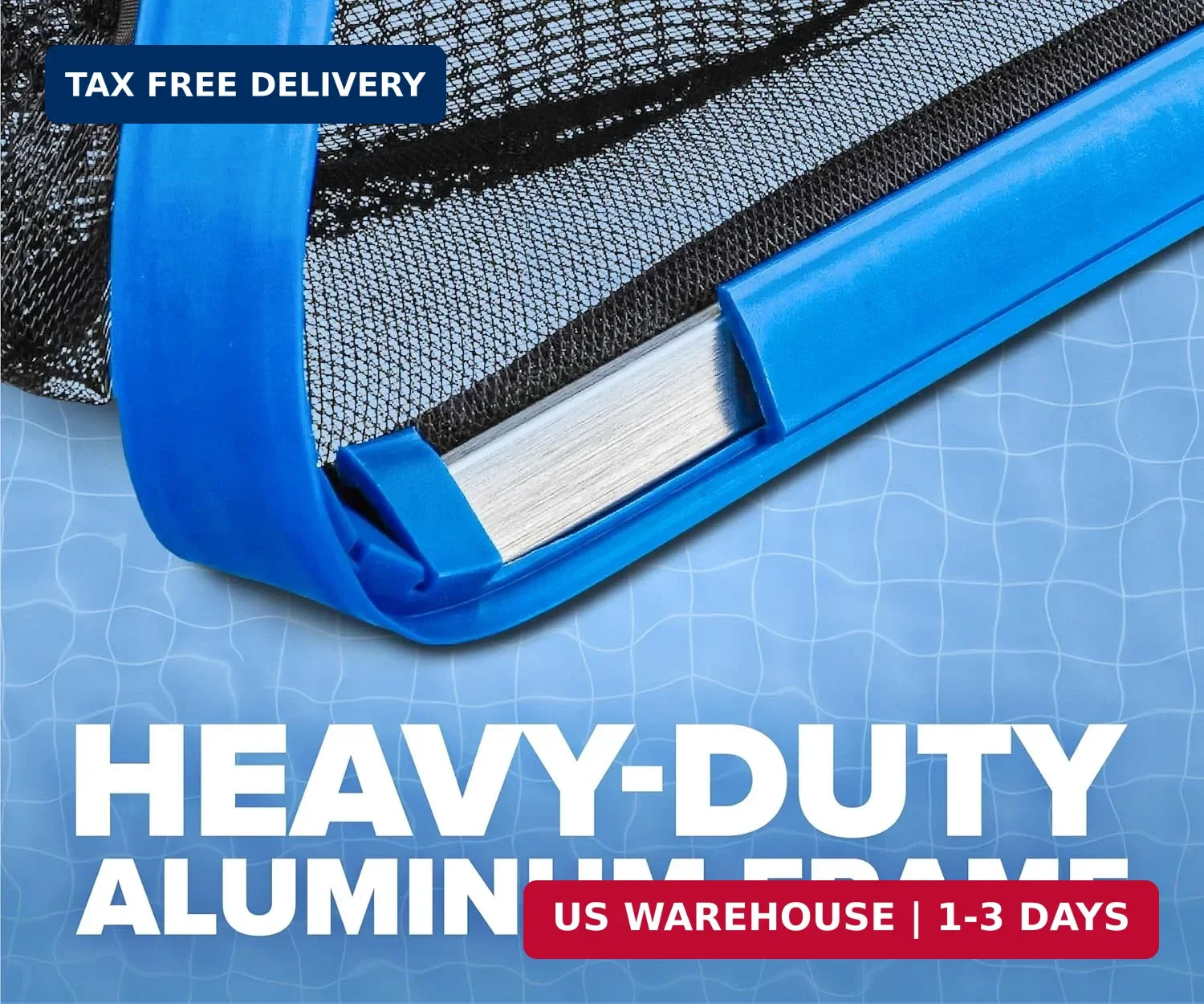 Aluminum Frame Pool Leaf Net – Deep Bag Pool Nets for Leaves for Inground & Abov