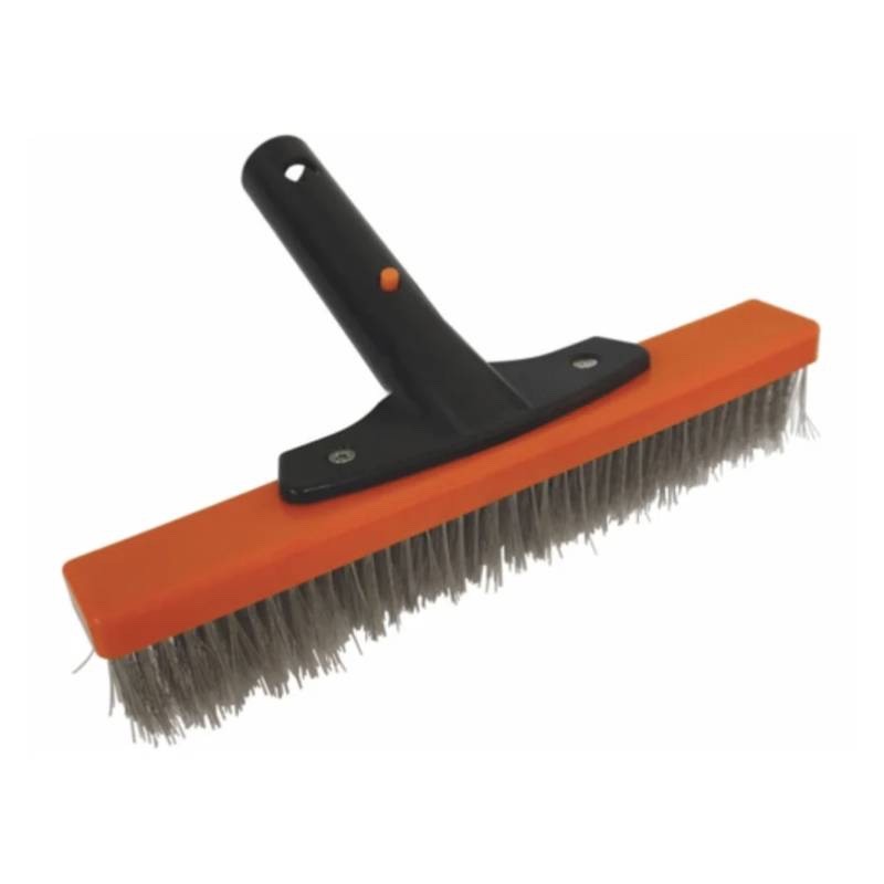 PoolStyle PS861 10″ Supreme Series Stainless Steel Bristle Algae Brush Pool Spa