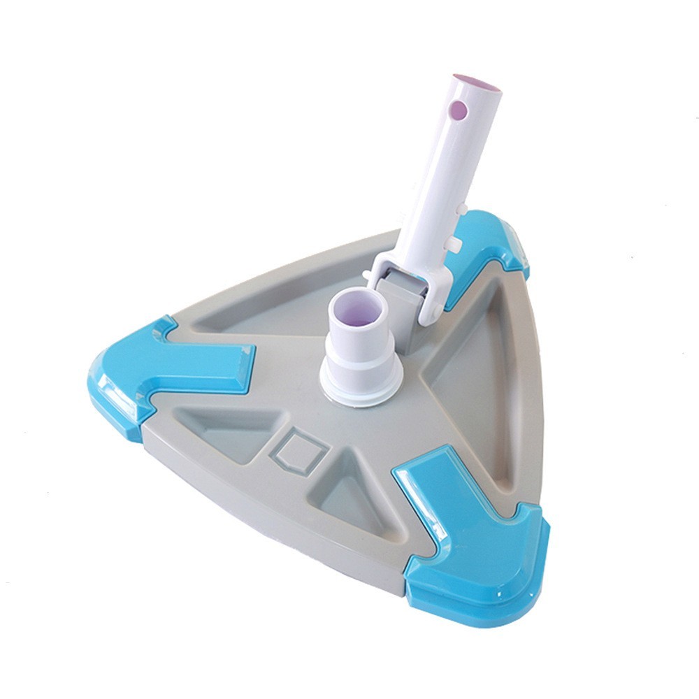 Triangle Pool Brush for Swimming Pools and Fish Ponds with Fastener System